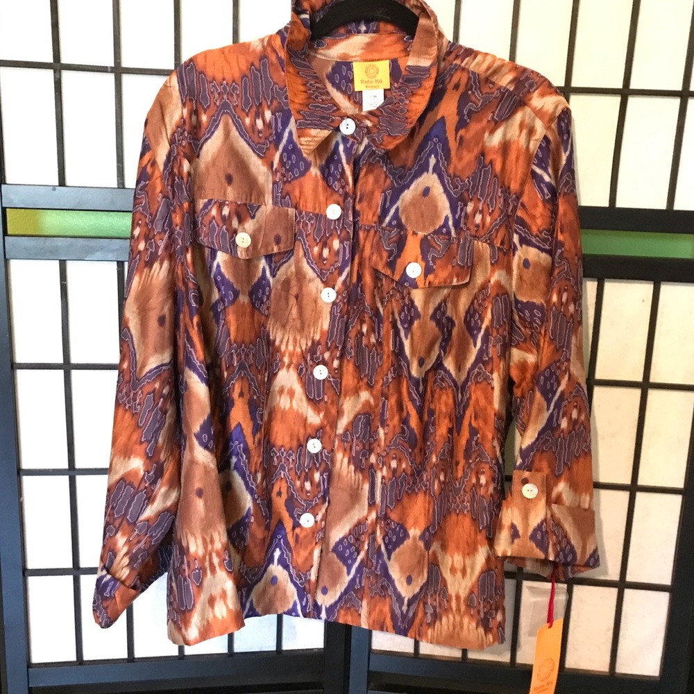 NWT - Ruby Rd. - Button Up Multicolored Top - Picture 1 of 3